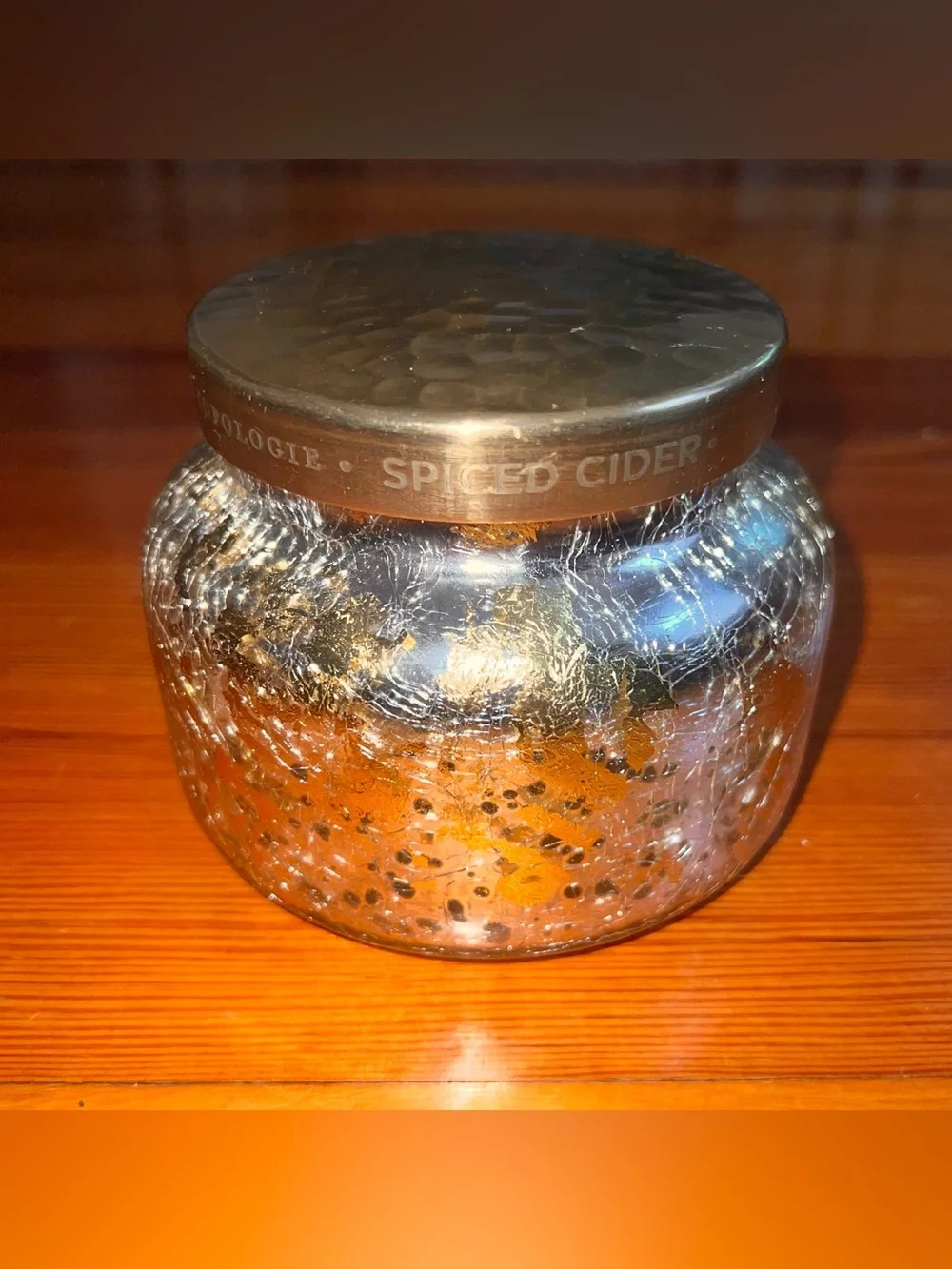 empty jar CAPRI BLUE x ANTHROPOLOGIE Crackle Spiced Cider Candle